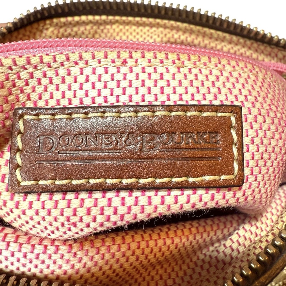 VTG Dooney and Bourke Y2K‎ Letter Carrier Signature Monogram Crossbody Bag Purse - Picture 7 of 15